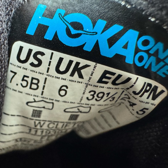 Hoka Black and White Athletic Shoes - Picture 4 of 7
